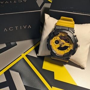 Activa by Invicta Pixel X Digital Tactical Sport Watch – Yellow/Black – NIB